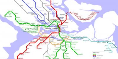 Metro xəritəsi Stokholm, İsveç