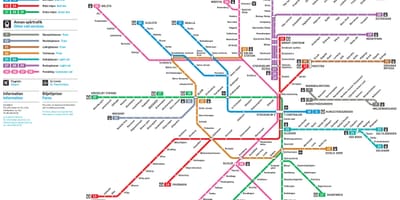 Sxemi və metro Stokholmda