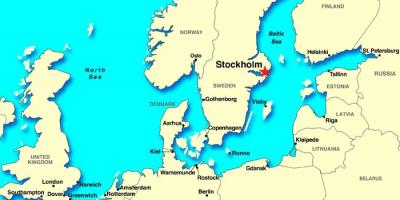 Stokholm, Avropanın xəritəsi