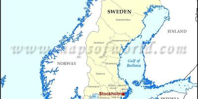 Stokholm dünya xəritəsində