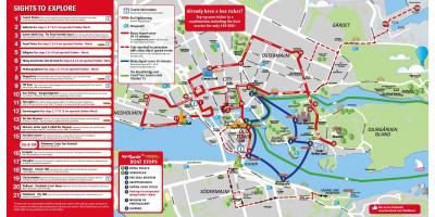 Stokholm qırmızı avtobus kartı
