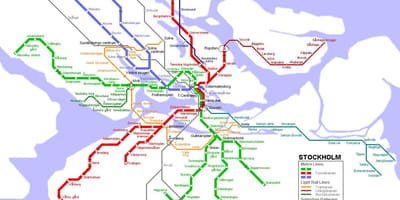 Metro xəritəsi Stokholm