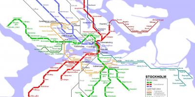 Metro xəritəsi Stokholm
