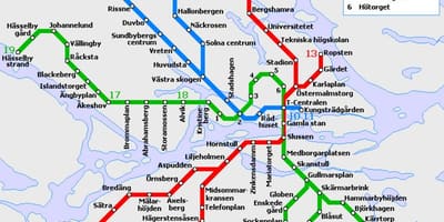 Stokholm t bahn və kart