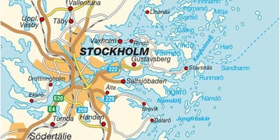 Stokholm xəritədə