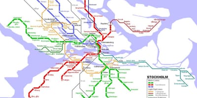 İsveç tunnelbana xəritə