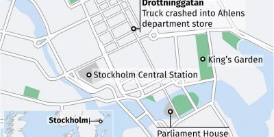 Kart дроттнинггатан Stokholmda